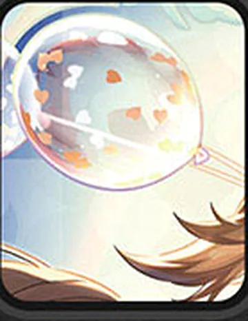 ZZZ card sample: Close-up of a pale iridescent circular print detail. Inclusion is random.
